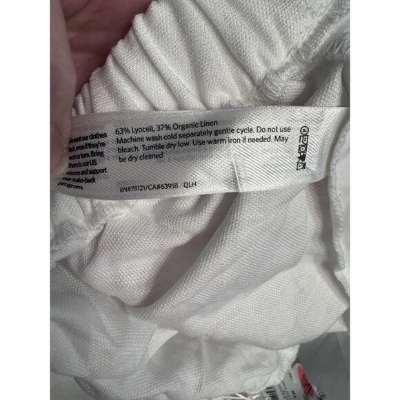 Eileen Fisher White Linen Wide Leg Pants Size 1X NWT - Picture 7 of 16